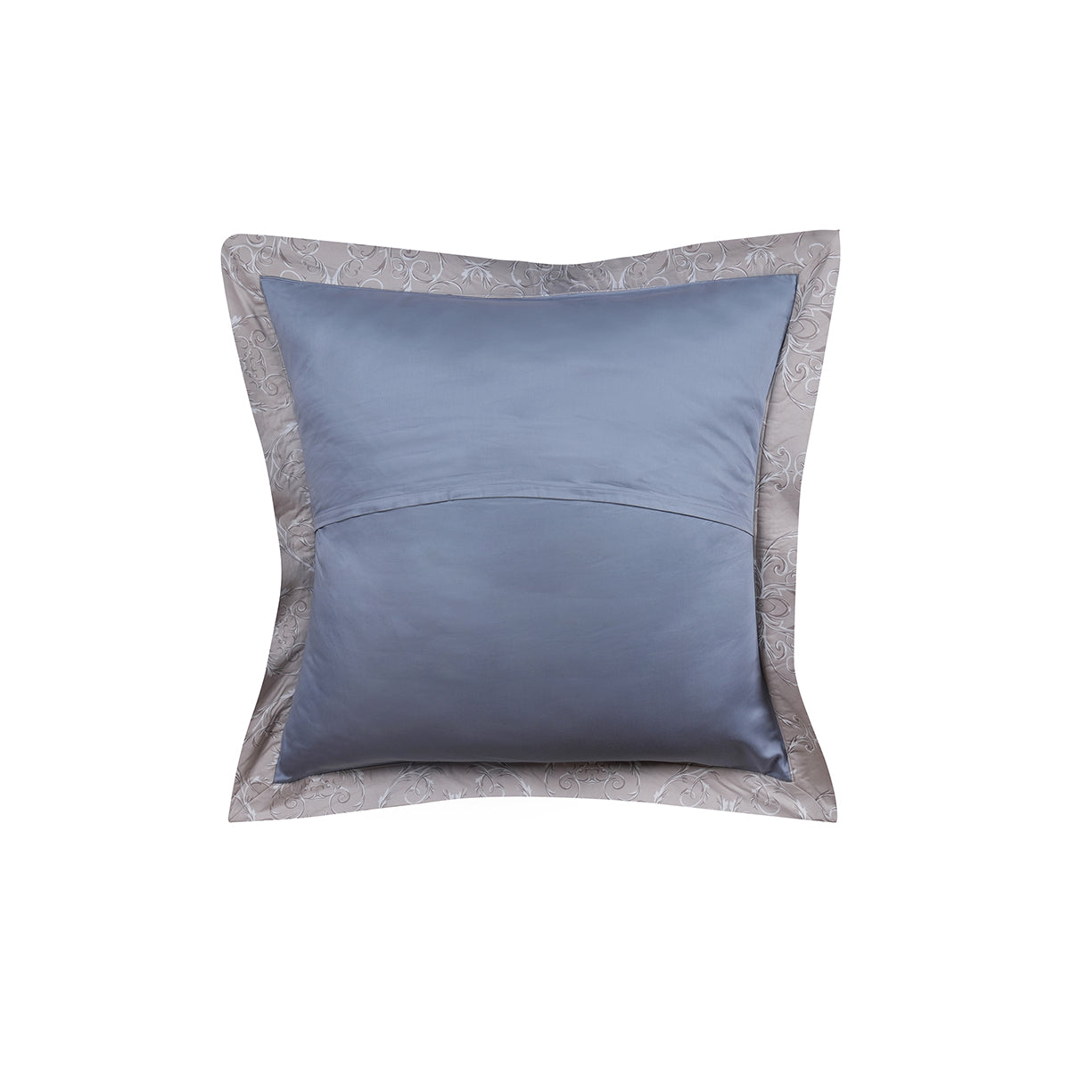 Ornamental Elegance Coronet 100% Cotton Pillow Case Euro Set Blue