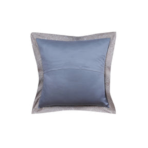 Ornamental Elegance Coronet 100% Cotton Pillow Case Euro Set Blue