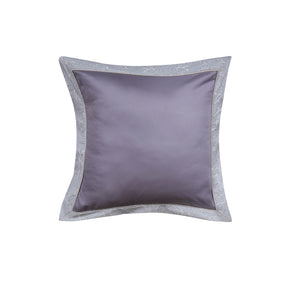 Ornamental Elegance Coronet 100% Cotton Pillow Case Euro Set Purple