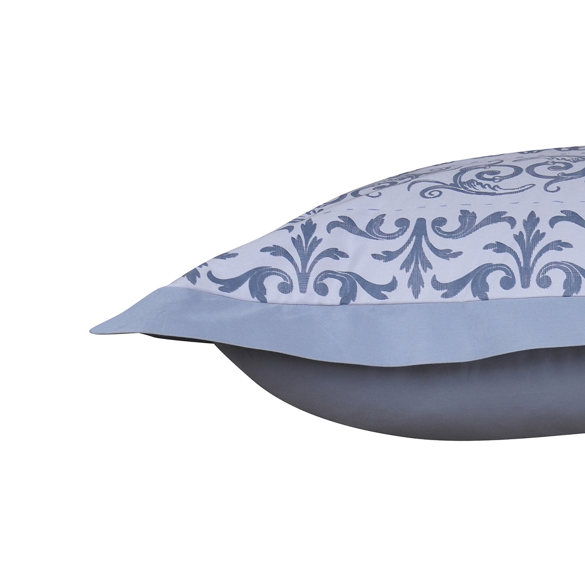 Ornamental Elegance Arabelle Fabric-100% Cotton, Filling-100% Polyester Pillow Sham Set Blue