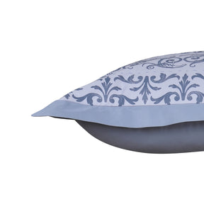 Ornamental Elegance Arabelle Fabric-100% Cotton, Filling-100% Polyester Pillow Sham Set Blue