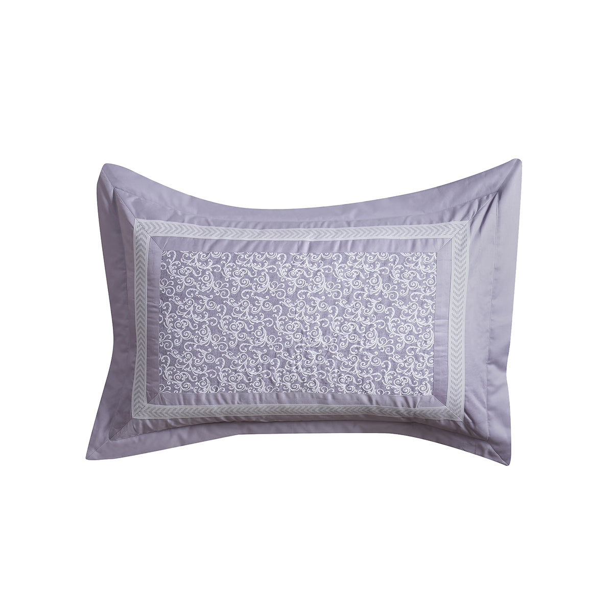 Ornamental Elegance Splendid Fabric-100% Cotton, Filling-100% Polyester Pillow Sham Set Purple