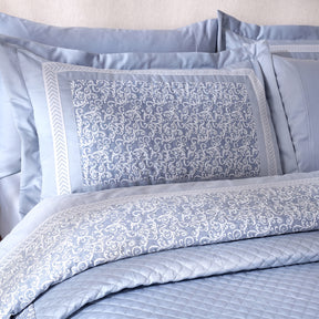 Ornamental Elegance Splendid Quilt/Quilted Bed Cover Blue