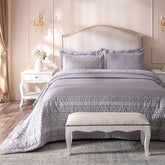 Ornamental Elegance Splendid Quilt/Quilted Bed Cover Purple