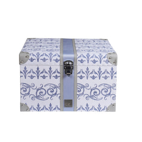 Ornamental Elegance Arabelle 100% Cotton 8Pcs Quilt/Qulited Bed Cover Set Blue