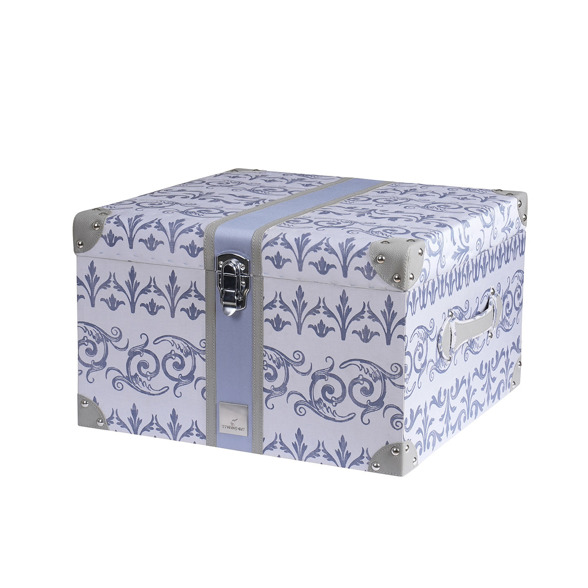Ornamental Elegance Arabelle 100% Cotton 8Pcs Quilt/Qulited Bed Cover Set Blue