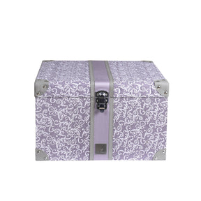 Ornamental Elegance Splendid 100% Cotton 8Pcs Quilt/Qulited Bed Cover Set Purple