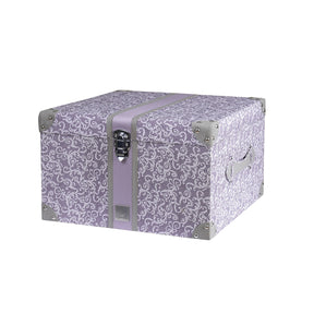 Ornamental Elegance Splendid 100% Cotton 8Pcs Quilt/Qulited Bed Cover Set Purple