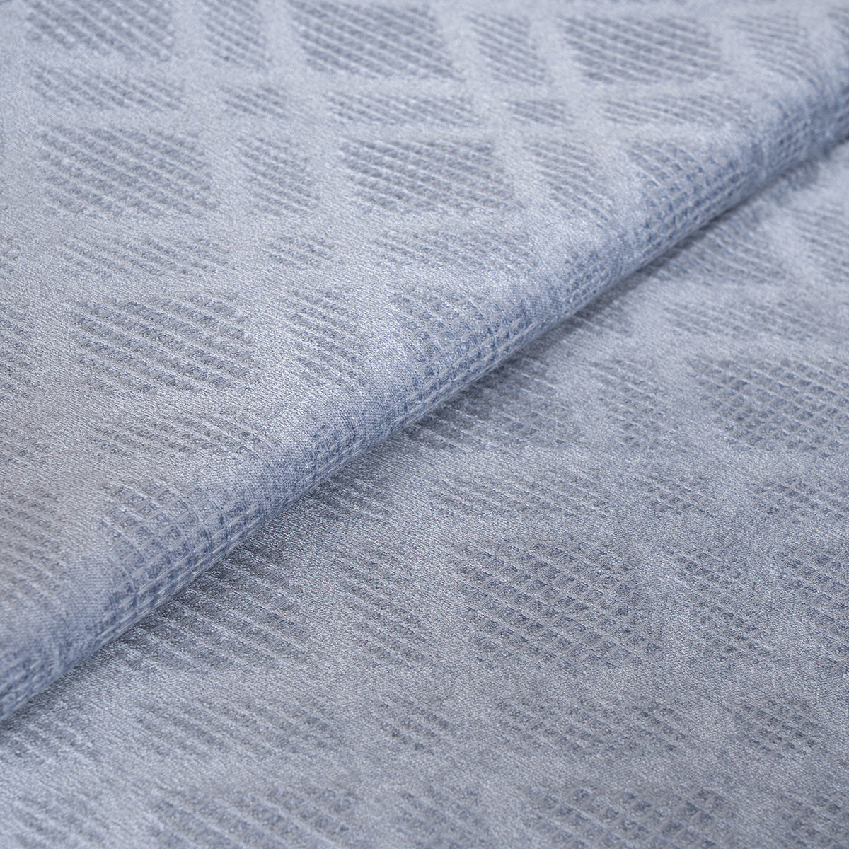 Ornamental Elegance Flip Flop Self Texture Blue Bed Cover/Bed Spread