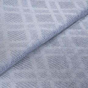 Ornamental Elegance Flip Flop Self Texture Blue Bed Cover/Bed Spread