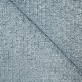Blaize 100% Cotton Solid Weave Blue Bed Cover