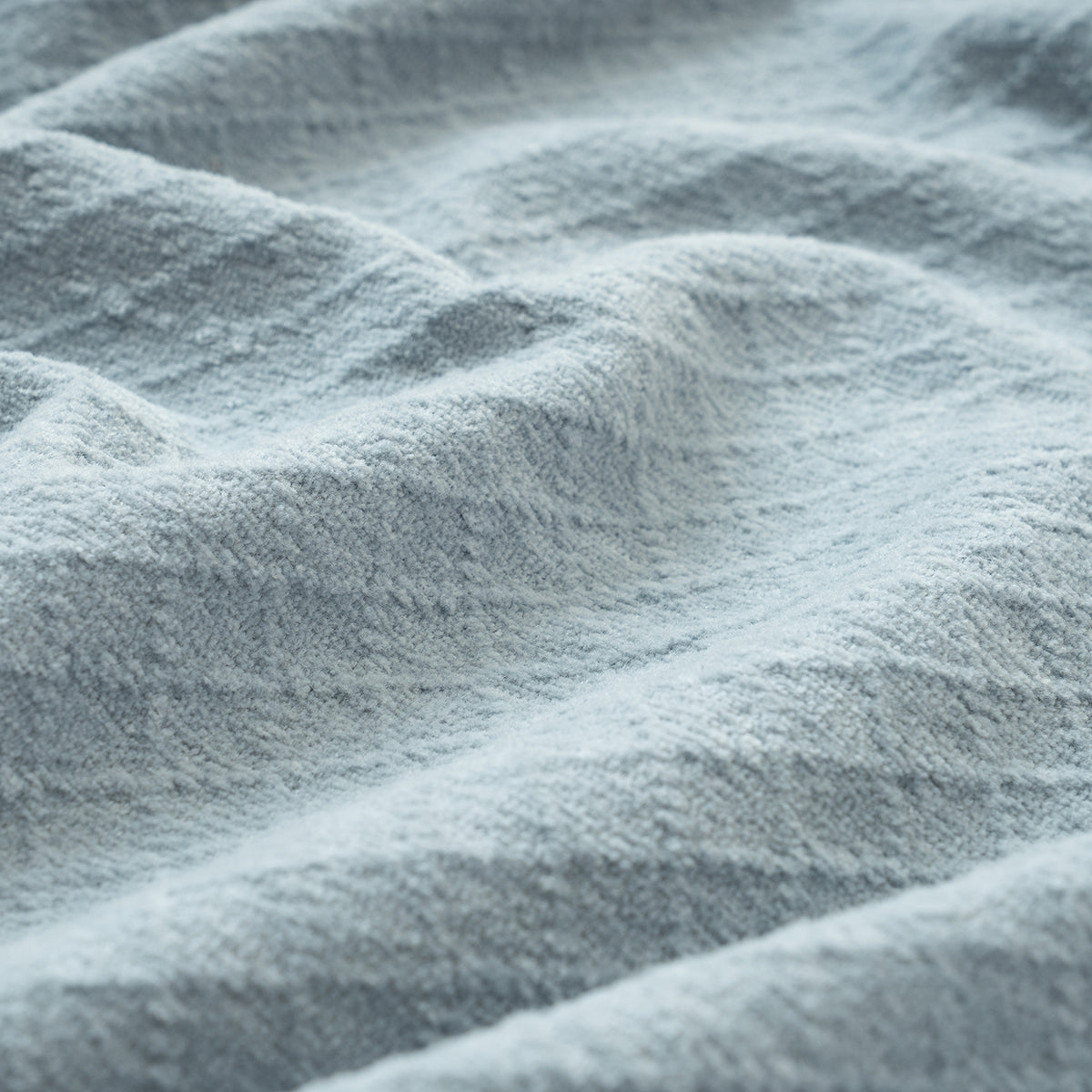 Blaize 100% Cotton Solid Weave Blue Bed Cover