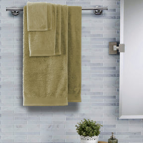 Embedded Stripe Antimicrobial Antifungal Super Absorbent & Soft Dried Herb Towel