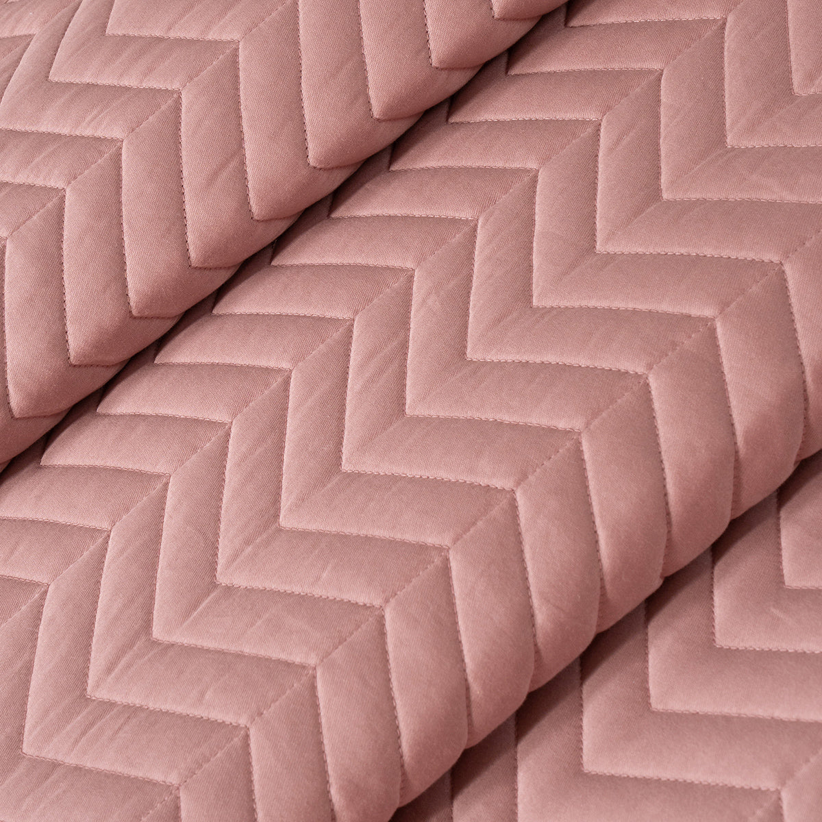 Colorart Penelope AC Quilt Set/Quilted Bed Cover Set/Comforter Misty Rose