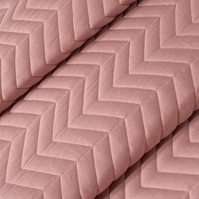 Colorart Penelope AC Quilt Set/Quilted Bed Cover Set/Comforter Misty Rose