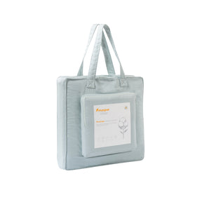 Colorart Penelope AC Quilt Set/Quilted Bed Cover Set/Comforter Misty Aqua