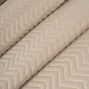 Colorart Penelope AC Quilt Set/Quilted Bed Cover Set/Comforter Sandshell