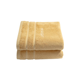 Bamboo 6PC Towel Set Extra Luxury and Super Softness with anti lint treatment Serene Haven Amor Yellow