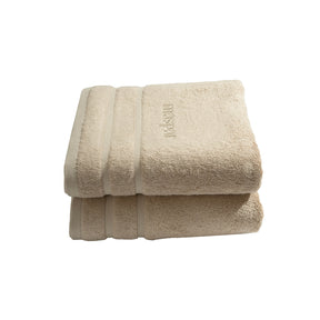 Bamboo 6PC Towel Set Extra Luxury and Super Softness with anti lint treatment Serene Haven Amor Off White