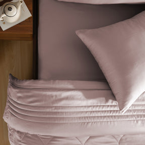 Fabric 100% Tencel™ Super Soft Quilt/Quilted Bed Cover Serene Haven Noemi Pink