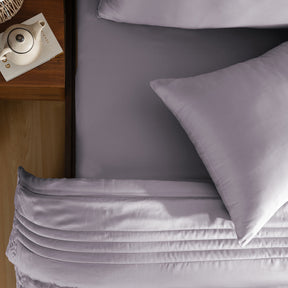 Fabric 100% Tencel™ Super Soft Quilt/Quilted Bed Cover Serene Haven Noemi Blue