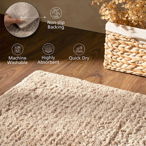 100% Tencel™ Luxurious soft and highly absorbent Bath Mat Ecolux Serene Haven Neutral
