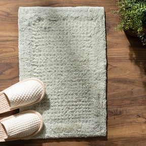 100% Tencel™ Luxurious soft and highly absorbent Bath Mat Ecolux Serene Haven Green