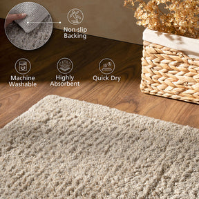 100% Tencel™ Luxurious soft and highly absorbent Bath Mat Ecolux Serene Haven Grey