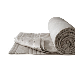 Fabric 100% Tencel™ Super Soft Quilt/Quilted Bed Cover Serene Haven Noemi Grey