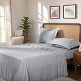 Bedsheet with Pillow Case Habitat 100% Cotton Jacquard Grey