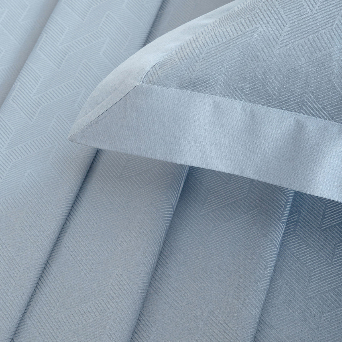 Bedsheet with Pillow Case Habitat 100% Cotton Jacquard Blue