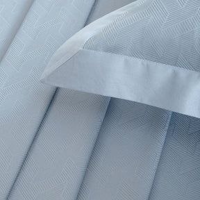 Bedsheet with Pillow Case Habitat 100% Cotton Jacquard Blue