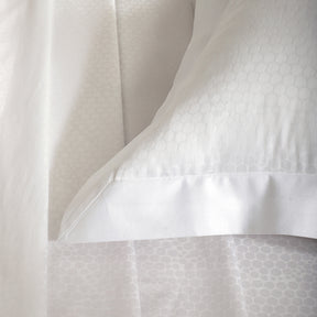 Bedsheet with Pillow Case Setai 100% Cotton Jacquard White