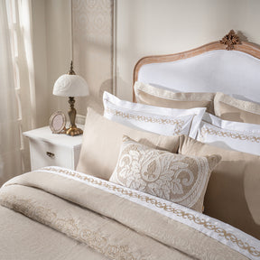 Luxe Elegance Twist Damask 10 Pcs Quilt Set Silver Grey
