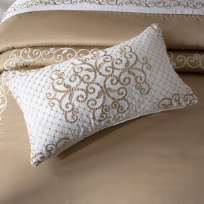 Luxe Elegance Arabesque Style 10 Pcs Quilt Set Safari