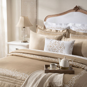 Luxe Elegance Arabesque Style 10 Pcs Quilt Set Safari