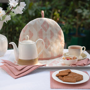 9PC Tea Cozy Set Aflora Misty Rose