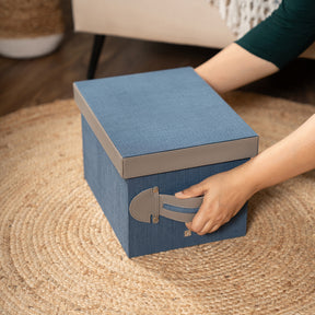 Storage Box Ash Purple/Indigo 24X32X21CM Heritage