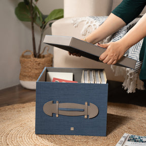 Storage Box Ash Purple/Indigo 24X32X21CM Heritage