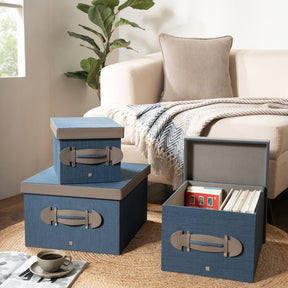 Storage Box Ash Purple/Indigo 24X32X21CM Heritage