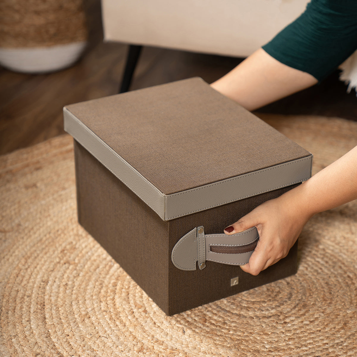 Storage Box Cocoa Brown/Beaver 24X32X21CM Heritage