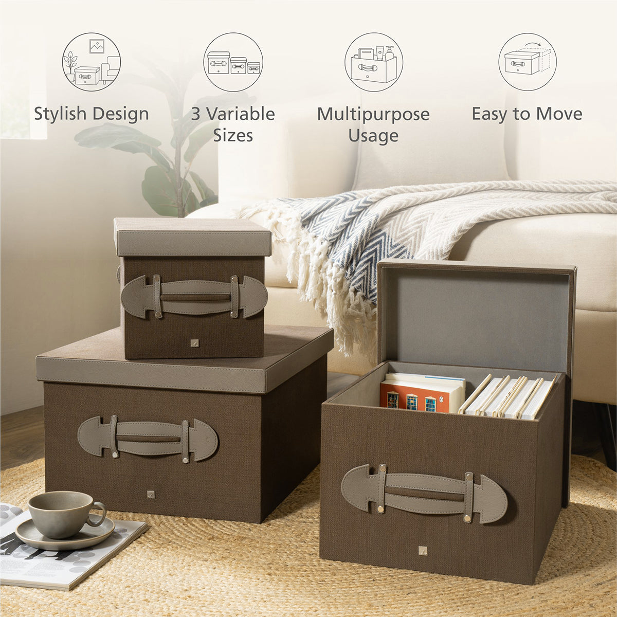 Storage Box Cocoa Brown/Beaver 24X32X21CM Heritage