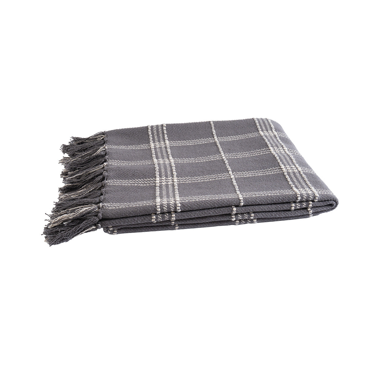 Throw Grey Checky Rurban Transit