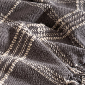 Throw Grey Checky Rurban Transit