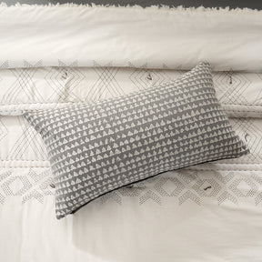 Quilt Set Grey Channel Stitch 5Pcs Set Rurban Transit