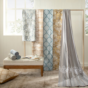 Bedsheet with Pillow Case 100% Cotton Blue Aquarelle Imperial Grace