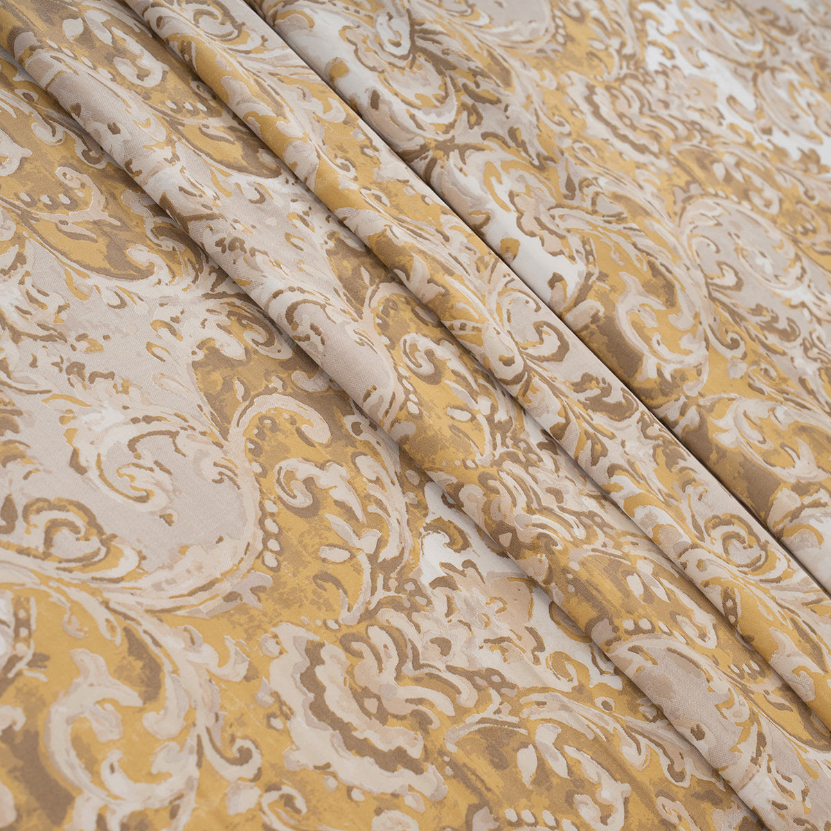 Bedsheet with Pillow Case 100% Cotton Gold Aquarelle Imperial Grace