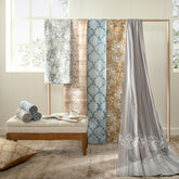 Bedsheet with Pillow Case 100% Cotton Grey Aquarelle Imperial Grace