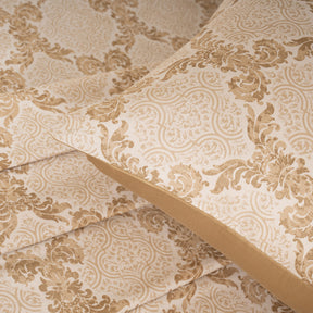 Bedsheet with Pillow Case 100% Cotton Gold Damascene Imperial Grace