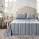 Bedsheet with Pillow Case 100% Cotton Blue Veloura Imperial Grace